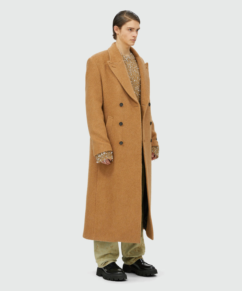 MSGM Tailoring combed-wool long coat BEIGE Men 