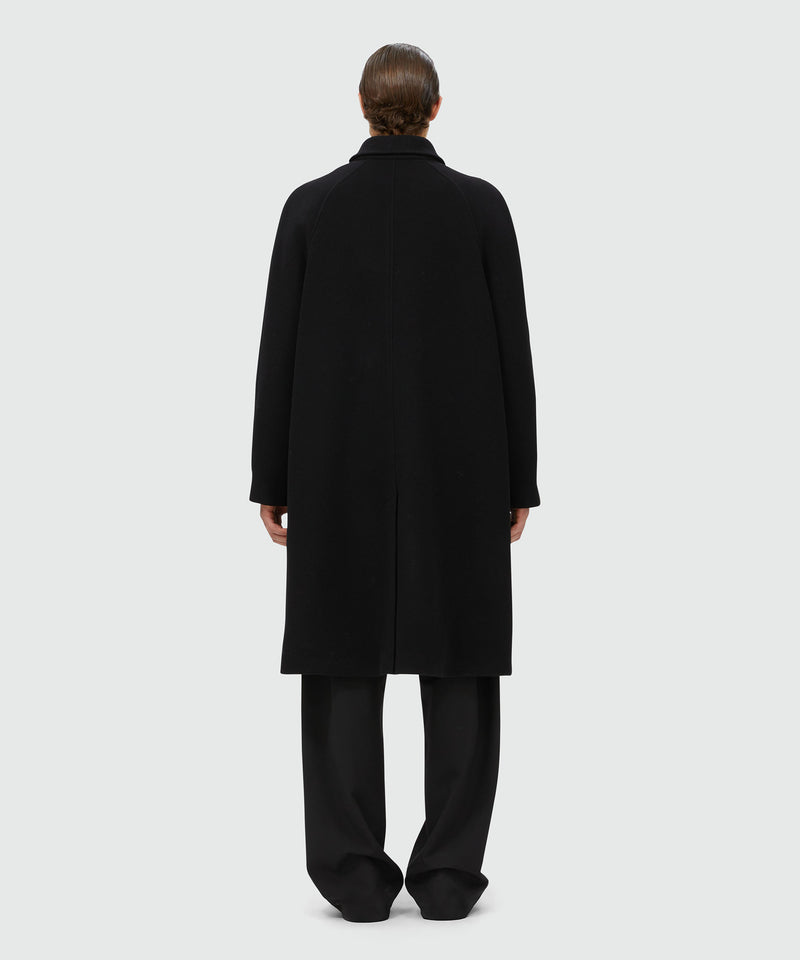 "Fondazione Franco Albini" woolen cloth coat BLACK Men 