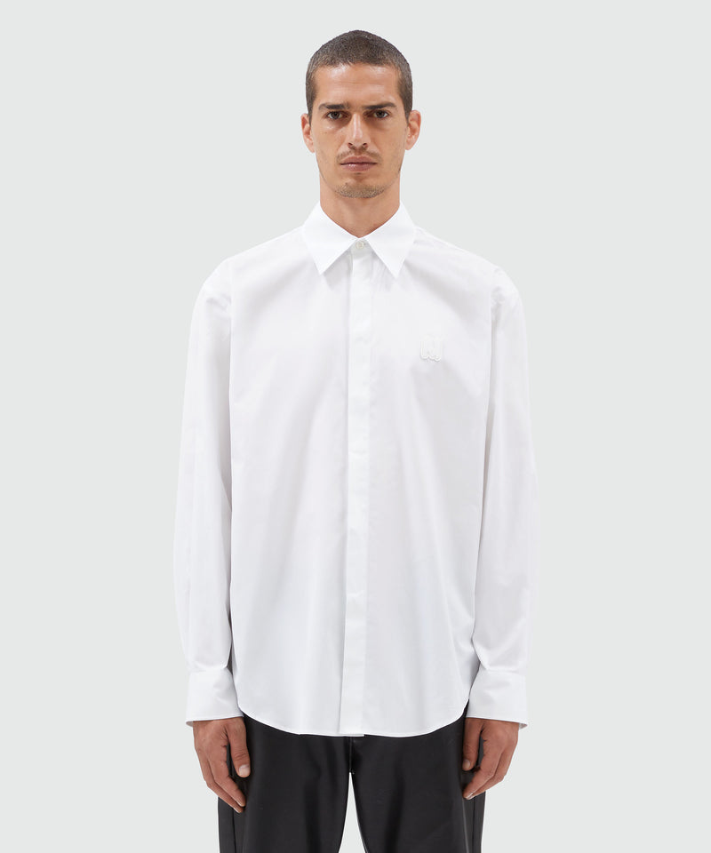 Organic cotton "TheMwave" shirt WHITE Men 