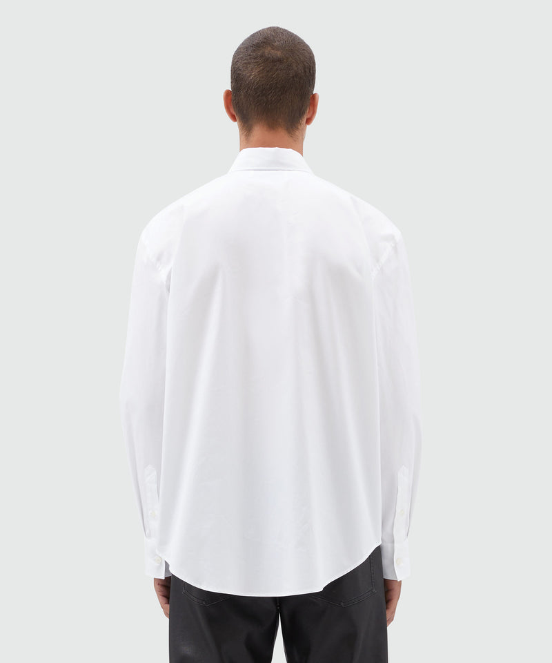 Organic cotton "TheMwave" shirt WHITE Men 