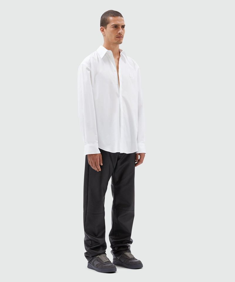 Organic cotton "TheMwave" shirt WHITE Men 