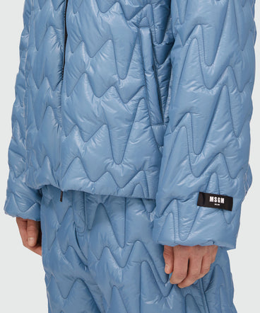 Quilted jacket with "TheMwave" motif