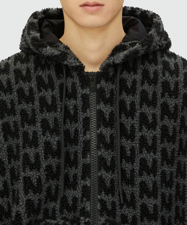 Faux-fur jacquard "TheMwave" jacket