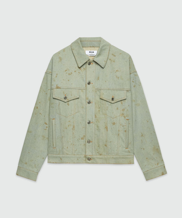 Tea-dyed denim jacket