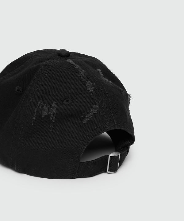 Gabardine baseball cap with brushstroke logo