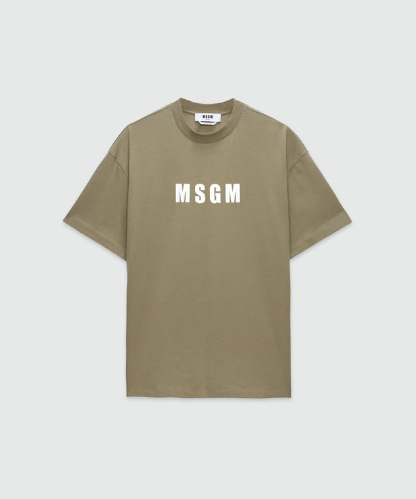 Military green jersey T-shirt with Impact logo