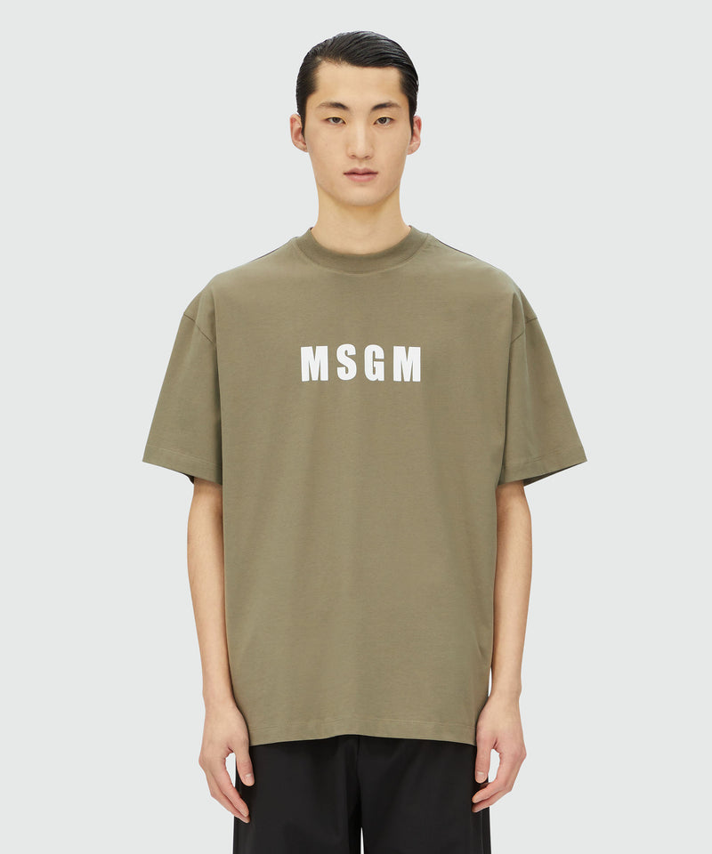 Military green jersey T-shirt with Impact logo MILITARY GREEN Men 