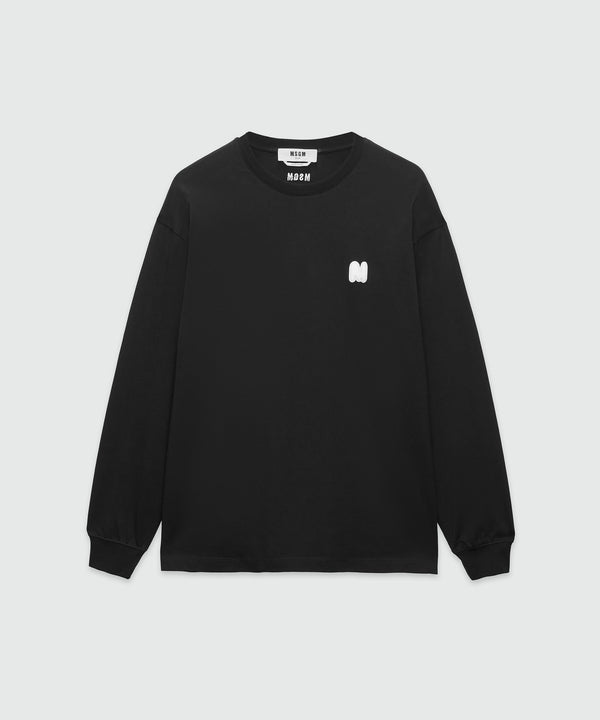 Black sweatshirt with "TheMwave"  patch