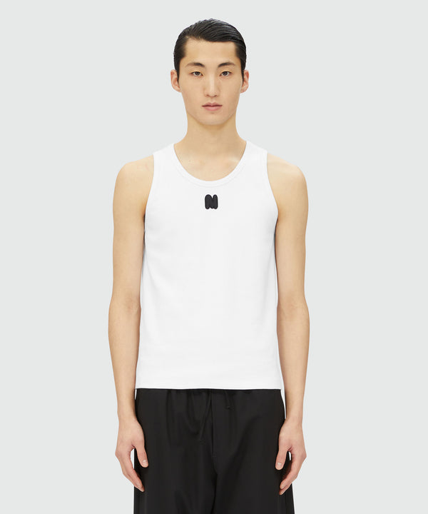 Ribbed jersey "TheMwave" tank top