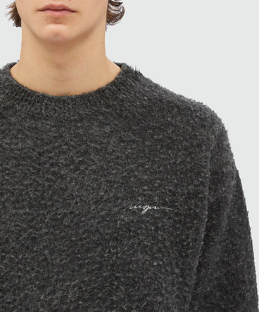 Gray wool sweater