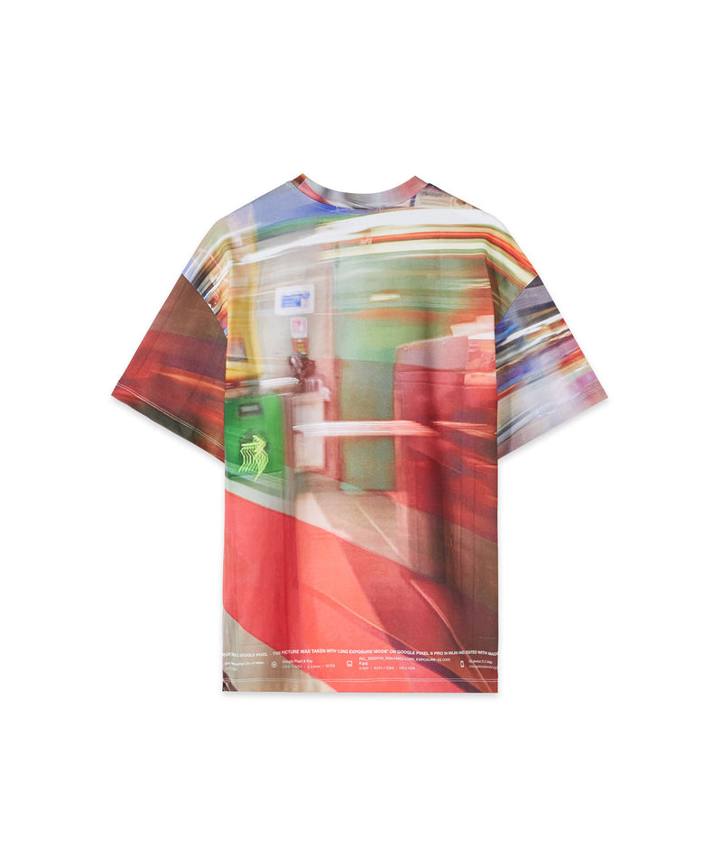 MSGM x Google Pixel "Daily Metro" print All-over T-shirt MULTICOLOR Men 