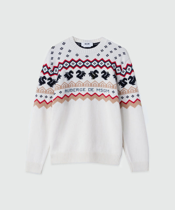 AUBERGE DE MSGM - JACQUARD PULLOVER