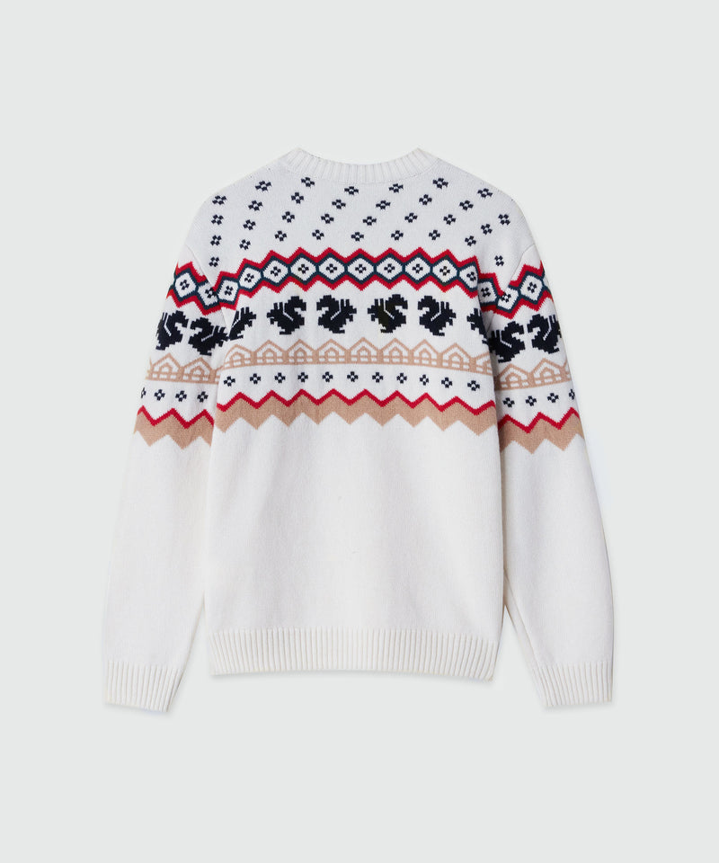 AUBERGE DE MSGM - JACQUARD PULLOVER 2 Uomo 