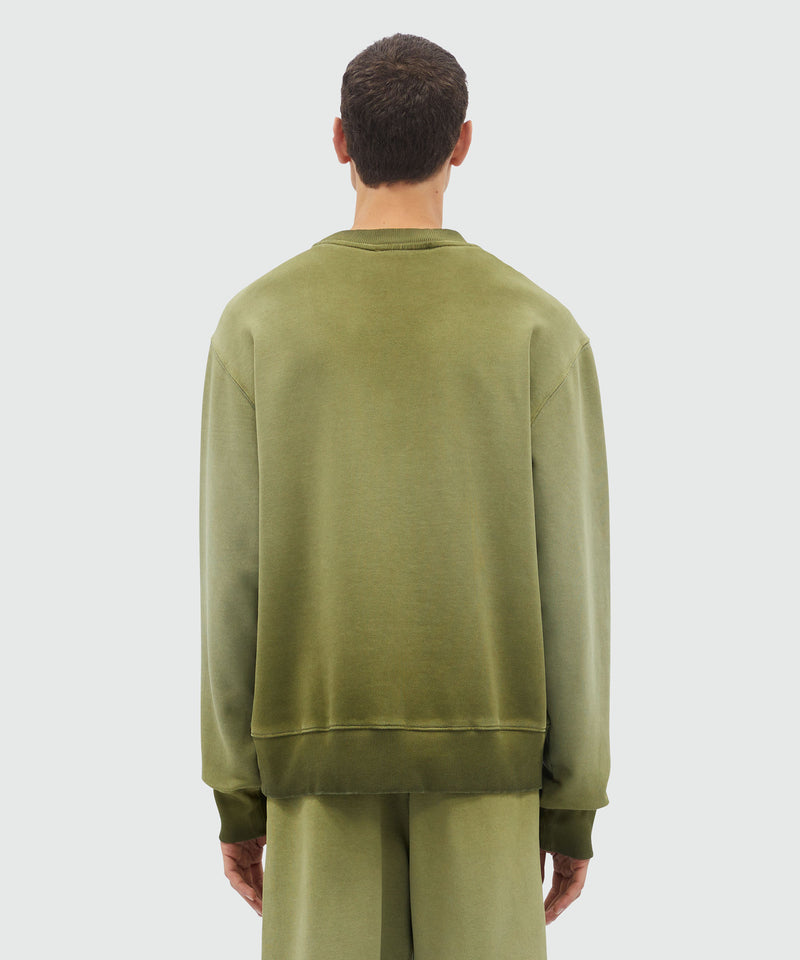 Prewashed jersey crewneck sweatshirt MILITARY GREEN Men 