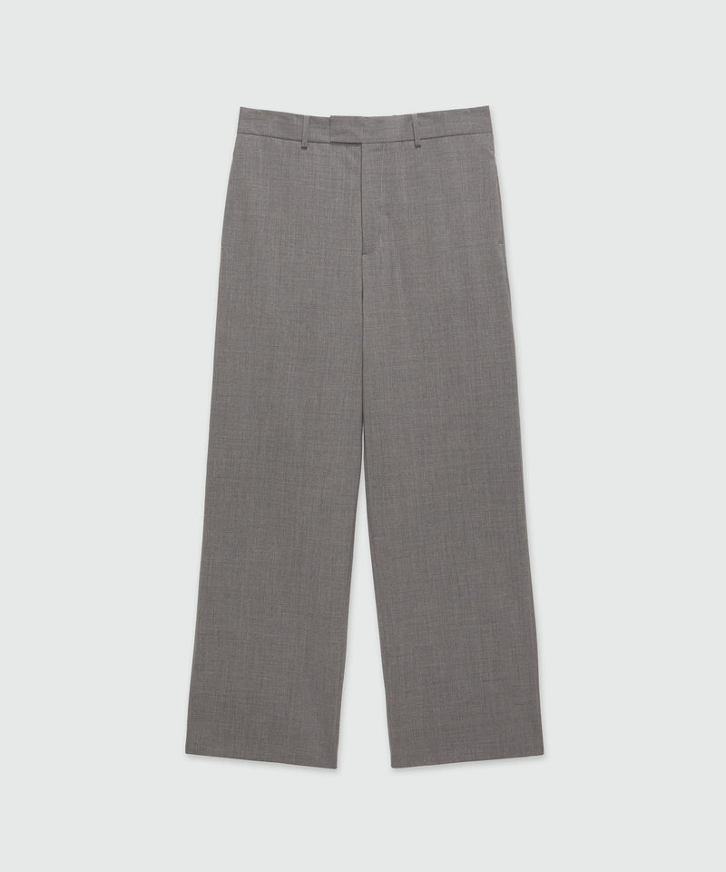 Gray virgin wool trousers GREY Men 