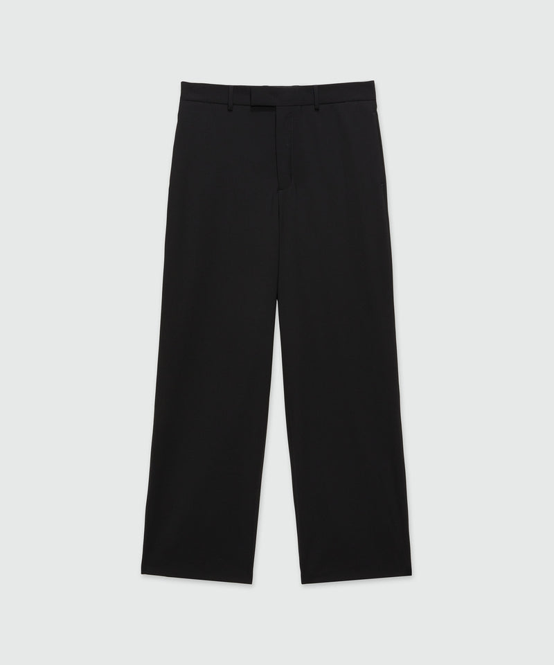 Black virgin wool trousers BLACK Men 