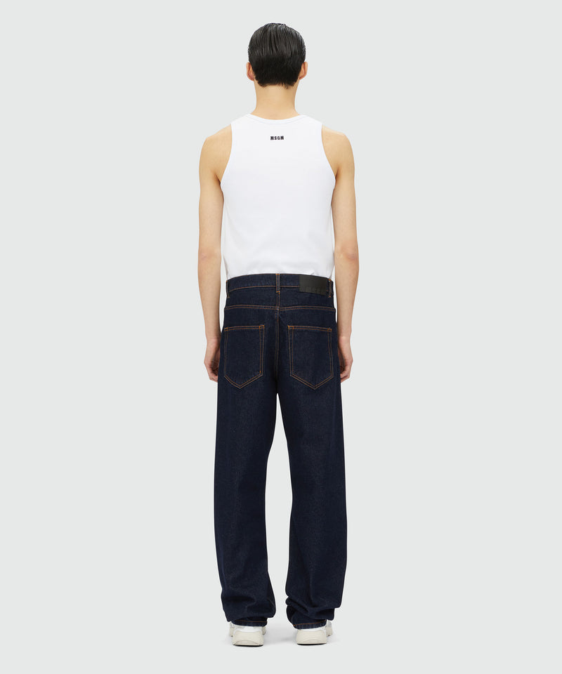 Straight-leg denim pants NAVY Men 