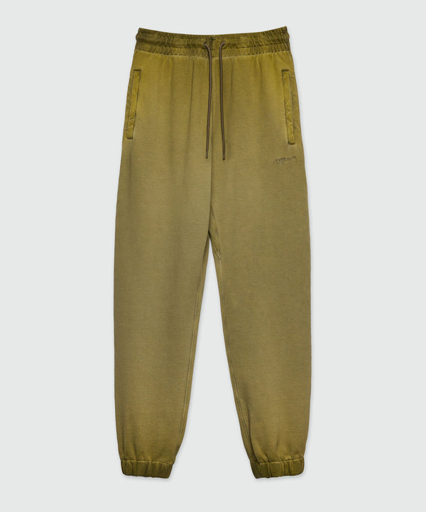 Jersey jogging pants with faded effect