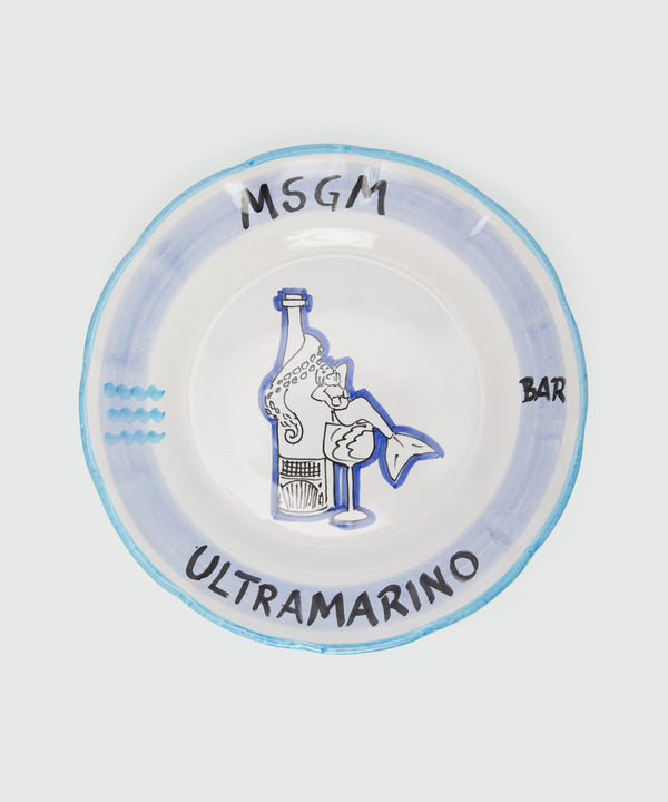 MSGM x Ultramarino - Piatto in ceramica