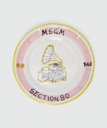 MSGM x Section80bar - Piatto in ceramica