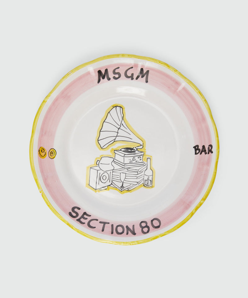 MSGM x Section80bar - Piatto in ceramica 1 Neutro 