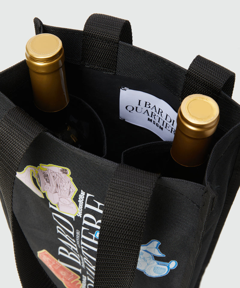 MSGM I BAR DI QUARTIERE - Wine bag 99 Man 