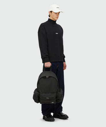 Nylon multi-pocket backpack