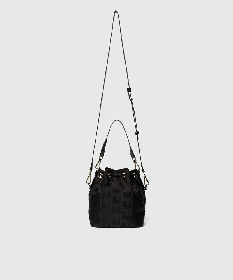 Bucket bag in black Mwave fabric BLACK Unisex 