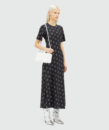 Viscose print midi dress