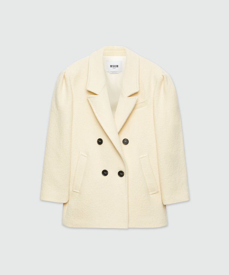 Beige womens peacoat online