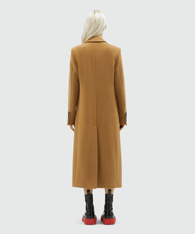 Virgin camel hair wool long coat BEIGE Women 