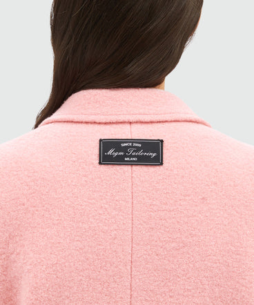 Pink MSGM tailored single-breasted coat  in wool