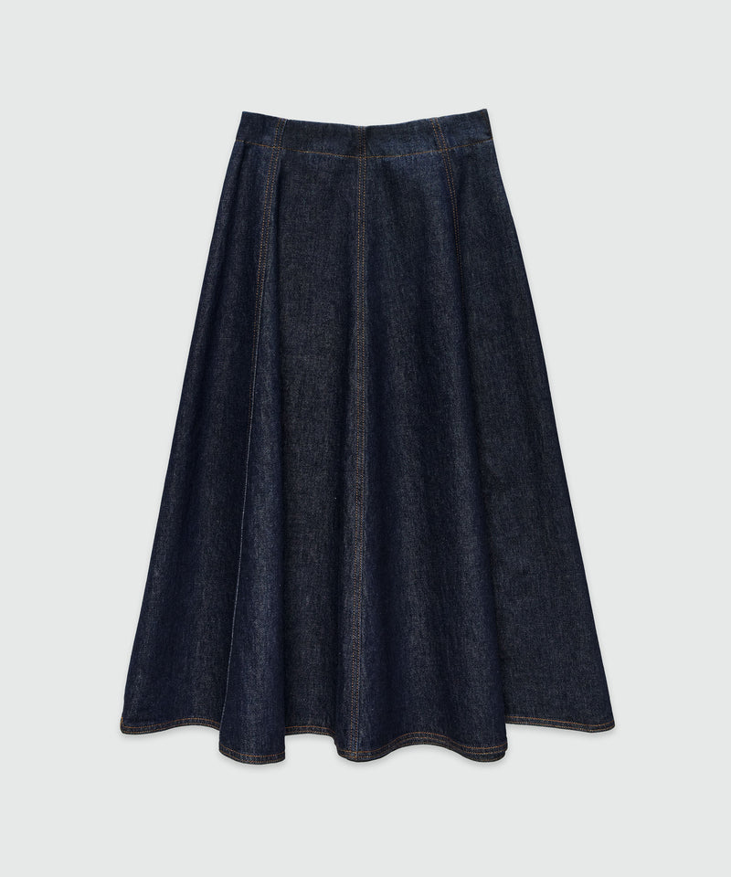 Roomy denim skirt NAVY Women 