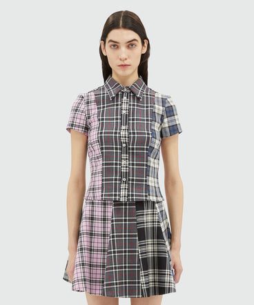 Wool tartan shirt