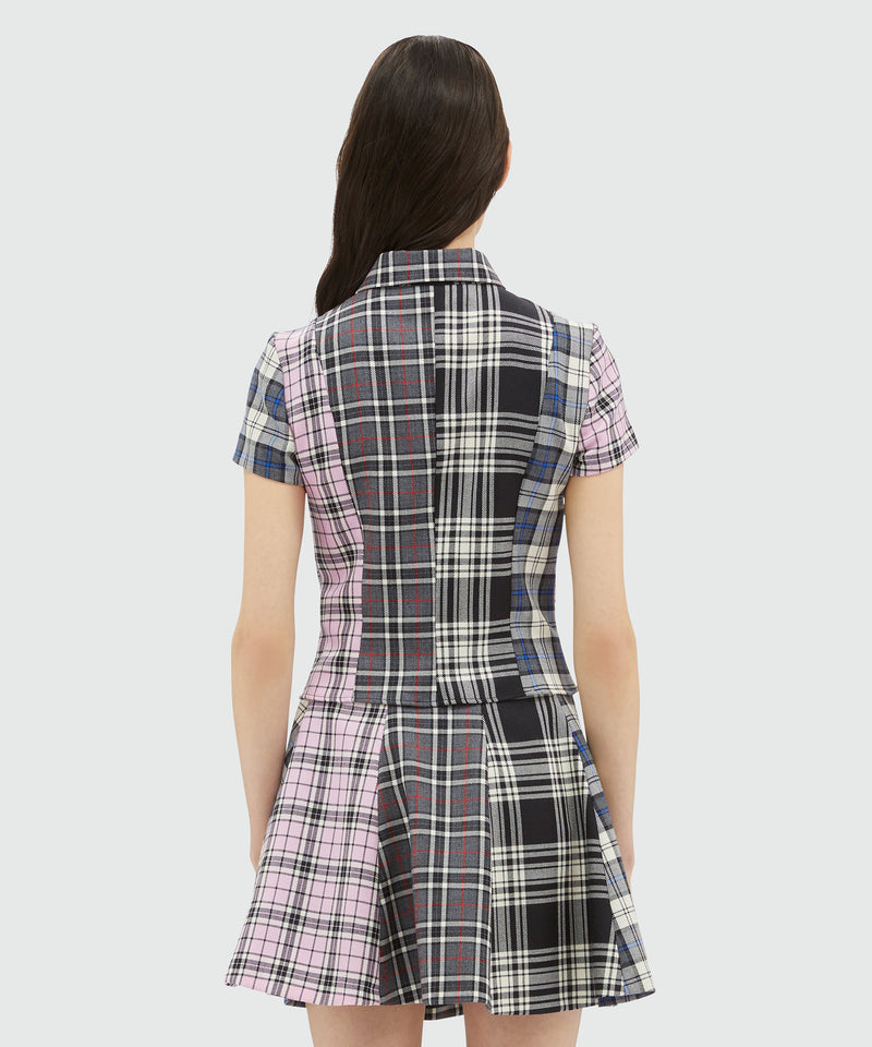 Wool tartan shirt NERO Donna 