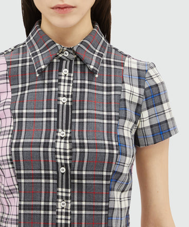 Wool tartan shirt