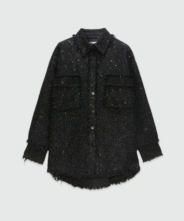 Lurex tweed shirt