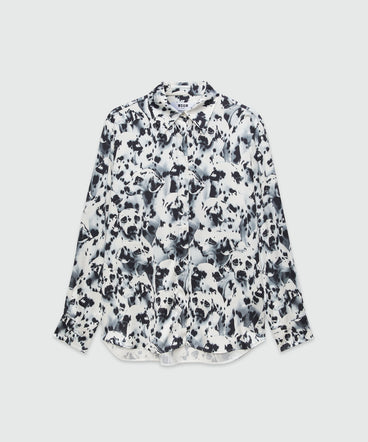 Viscose shirt with "Ceramic dalmatian" print