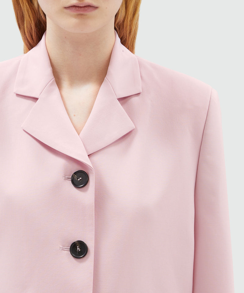 Pink virgin wool boxy jacket LIGHT PINK Women 