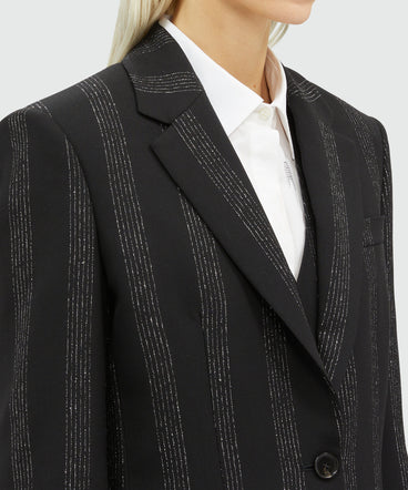 Lurex pinstripe tailored jacket