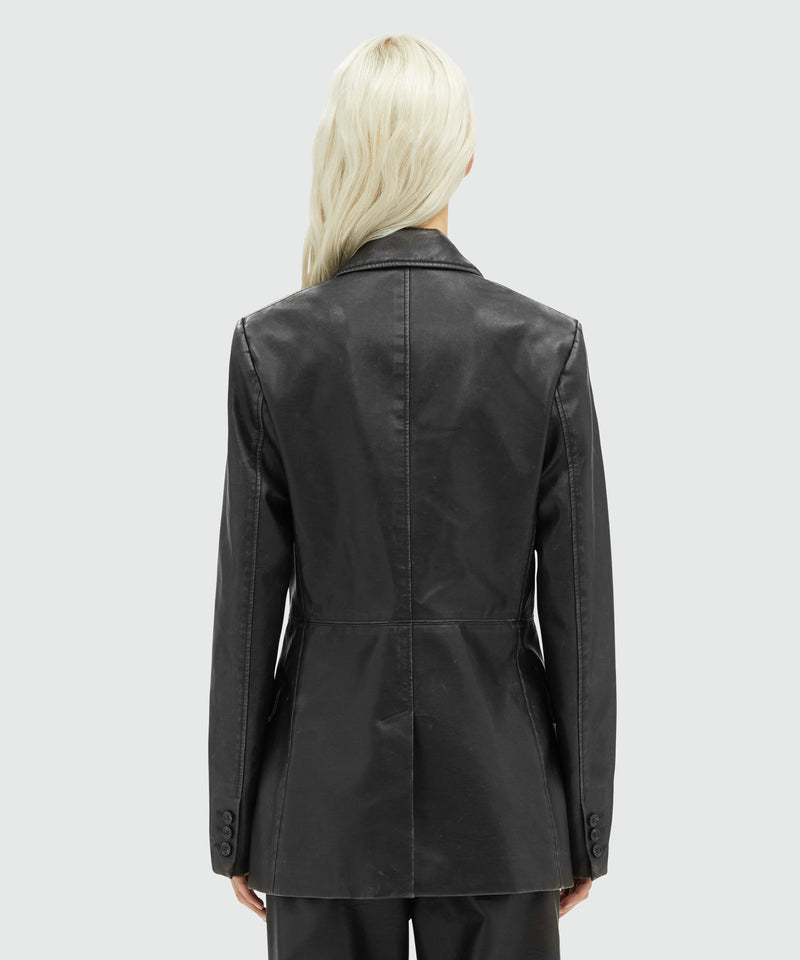 Faux-leather jacket BLACK Women 