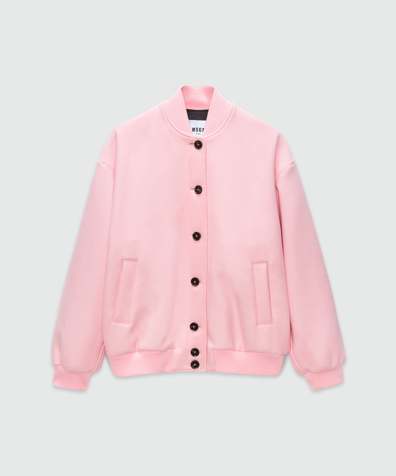 Wool jacket with "Tough Strawberries" inlay LIGHT PINK Women 