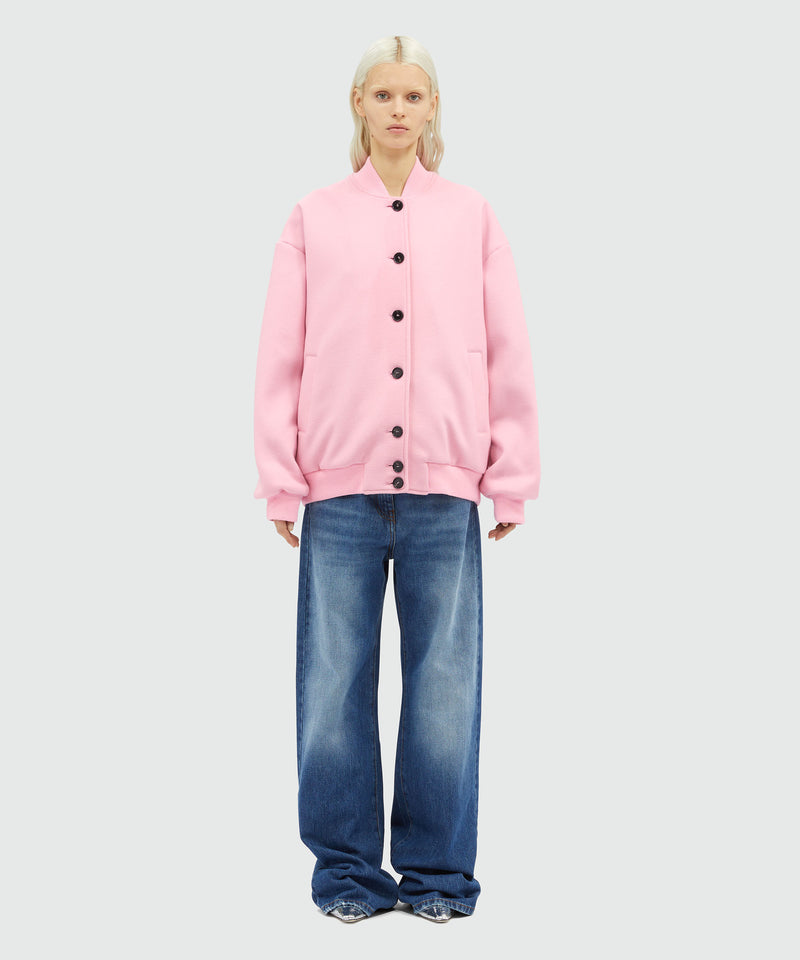 Wool jacket with "Tough Strawberries" inlay LIGHT PINK Women 