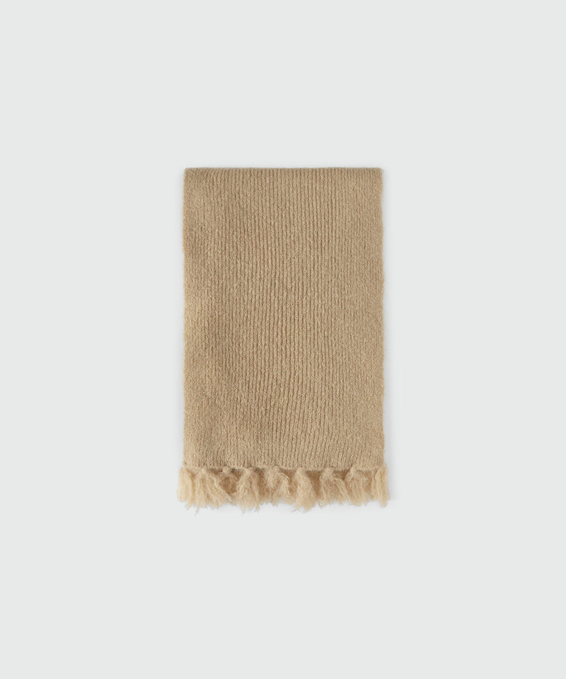 Camel mohair blend scarf BEIGE Women 