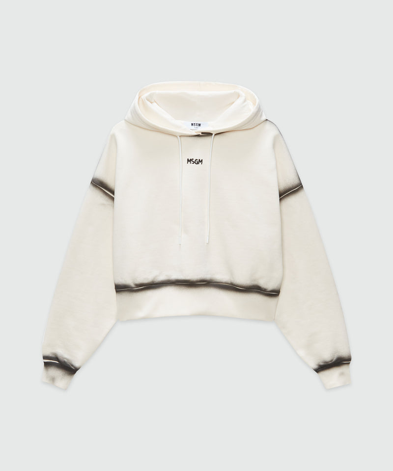 Jersey sweatshirt with spray-effect stitching OFF WHITE Women 