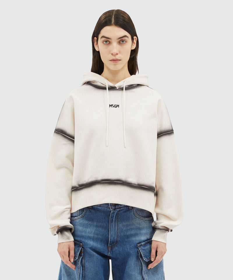 Jersey sweatshirt with spray-effect stitching OFF WHITE Women 