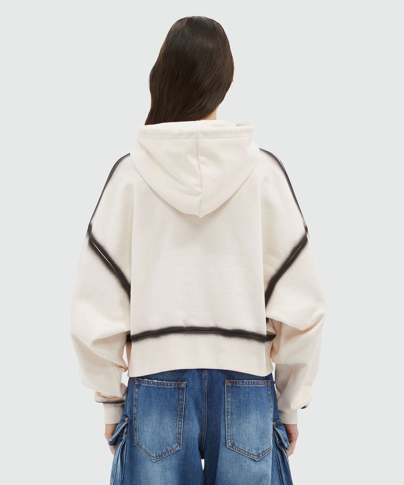 Jersey sweatshirt with spray-effect stitching OFF WHITE Women 