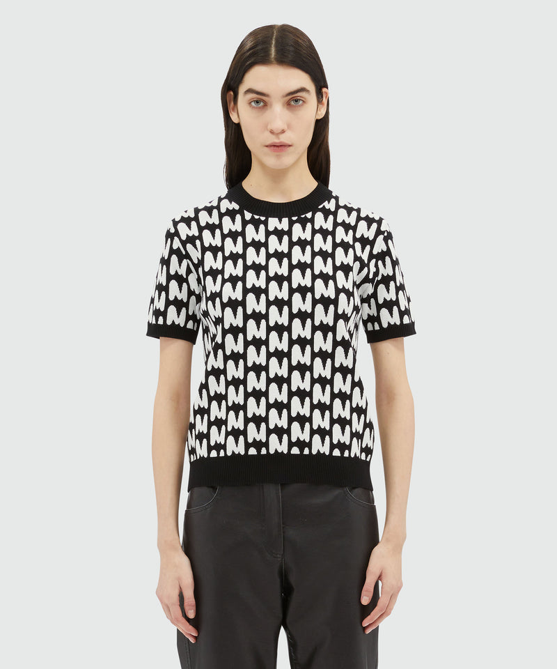 Jacquard "TheMwave" shirt BLACK Women 