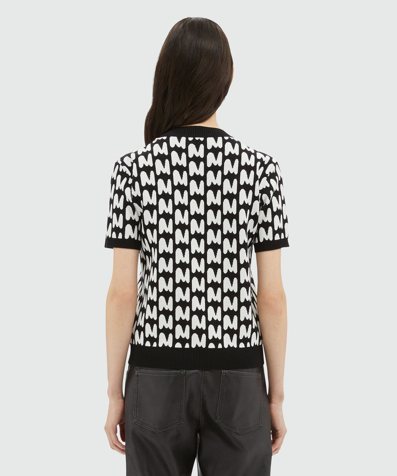 Jacquard "TheMwave" shirt BLACK Women 