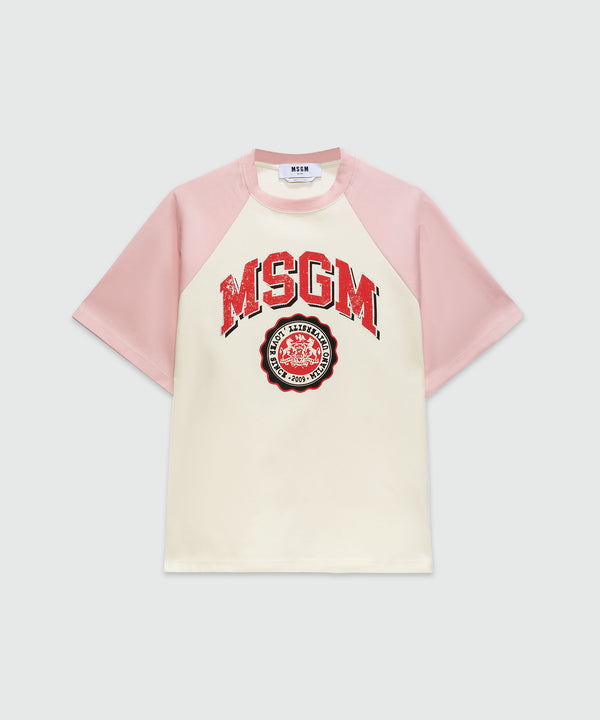 Jersey T-shirt with logo print